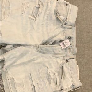 Boyfriend cut jean shorts